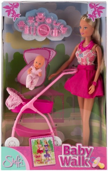 Лялька Steffi & Evi Love та колиска з малюком, 2 види, 3+