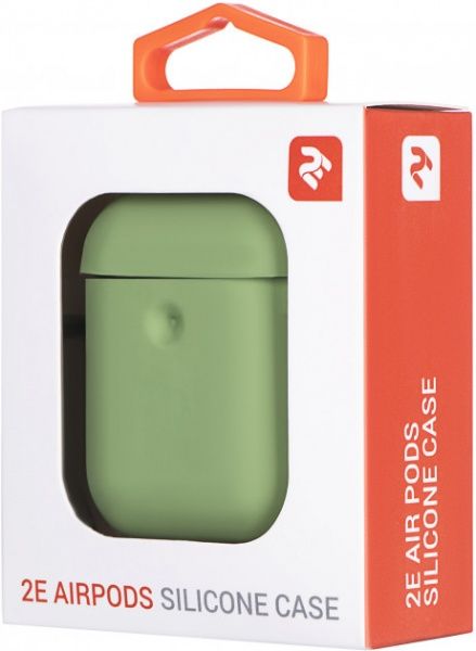Чохол для навушників 2E для Apple AirPods Pure Color Silicone 3.0 мм Light green (2E-AIR-PODS-IBPCS-3-LGR) 
