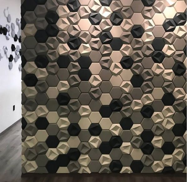 Форма для 3D плитки Pixus 3D Битые соты 425x385 мм 