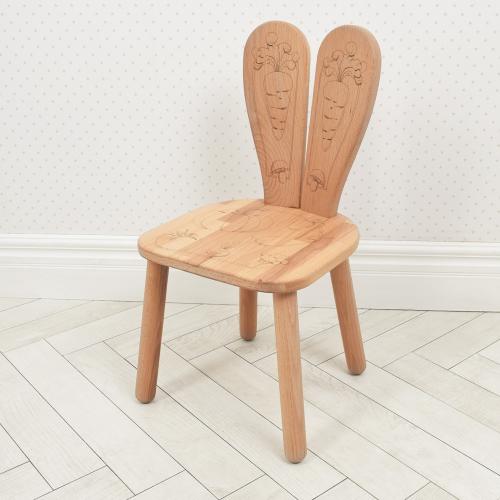 Стілець дитячий дерев'яний ArinWOOD Зайка 04-QR30 