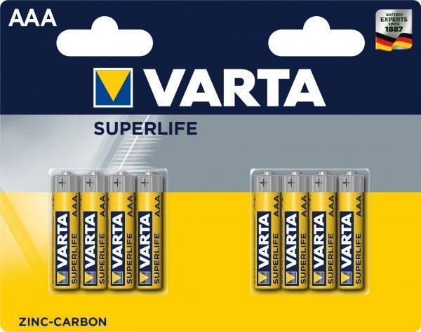 Батарейка Varta Superlife AAA (R03, 286) 8 шт. (2003101418) 