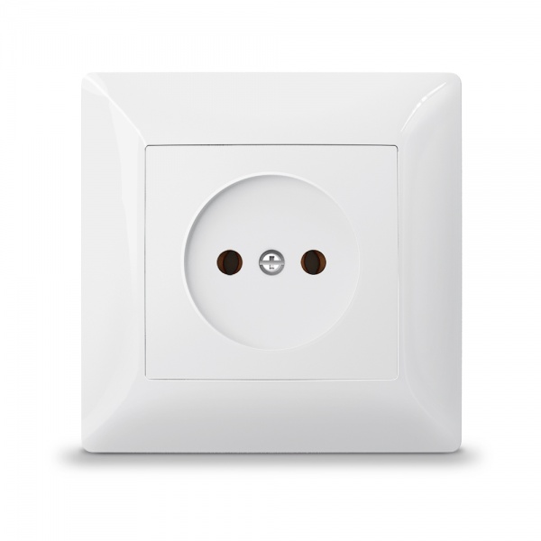 Розетка із заземленням IP20 білий TF-ST-SK1-W