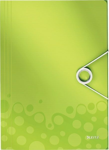 Папка-бокс на резинці WOW 150 арк. A4 зелений металік 45990064 Leitz