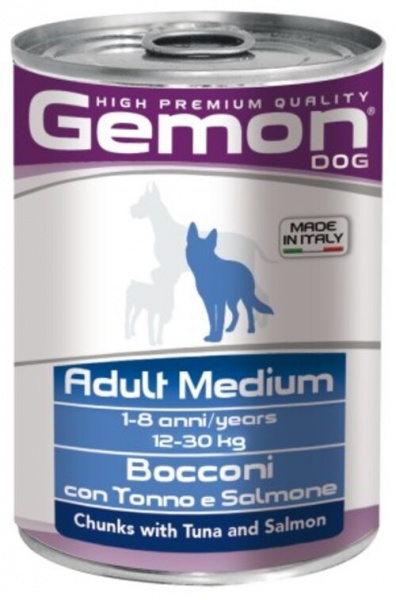Корм GEMON Dog Medium Adult Beef/Liver, 415 г