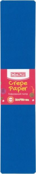 Бумага гофрированная 55% 50x250 см темно-синий MX61615-24 Maxi