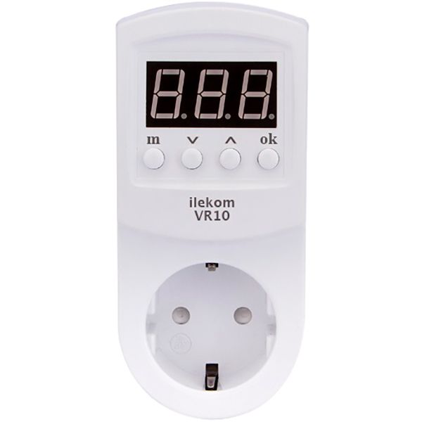 Реле напряжения Илеком VR-10 белое