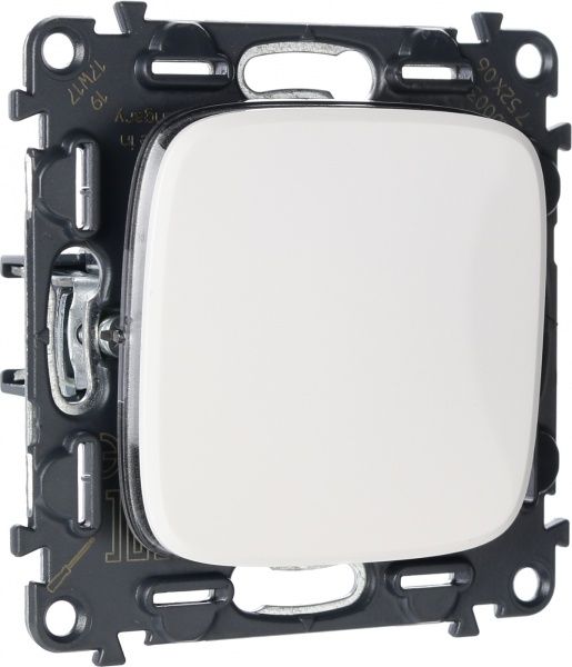 Выключатель проходной одноклавишный Legrand Allure без подсветки 10 А 250В белый 752706