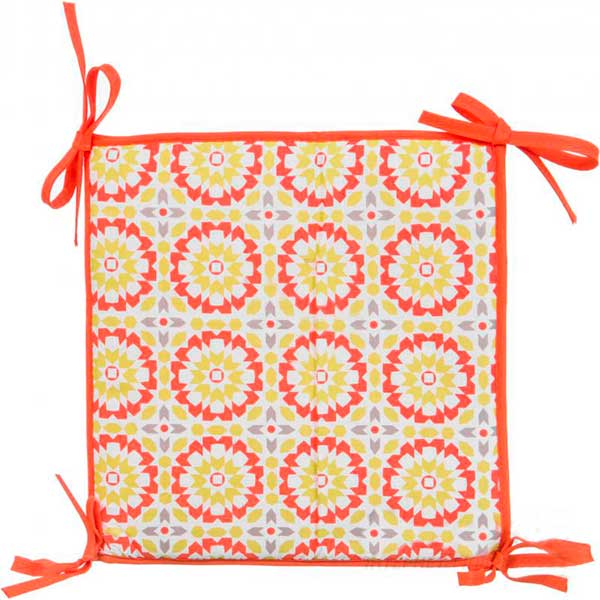 Подушка для табурета Underprice Мозаика оранжевая 32x32 см