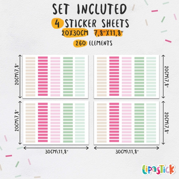 Стикеры-паттерны Lipastick Strips 120х20 см 7010620226