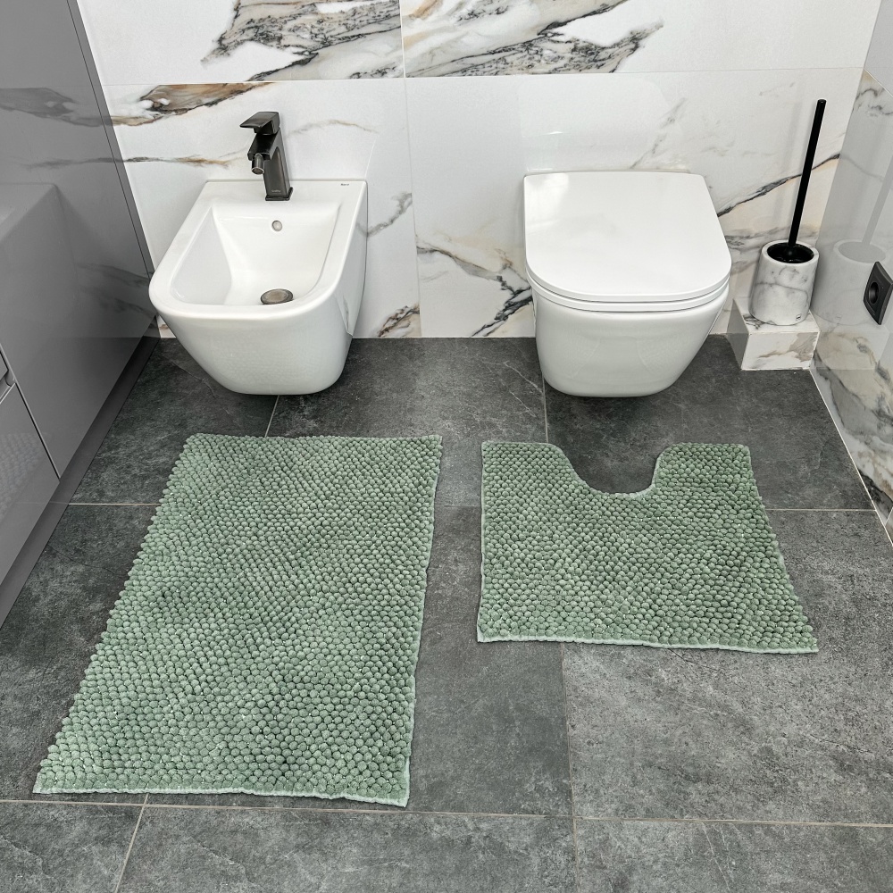 Набор ковриков Dariana Ананас 50х55+80х55 см нефрит