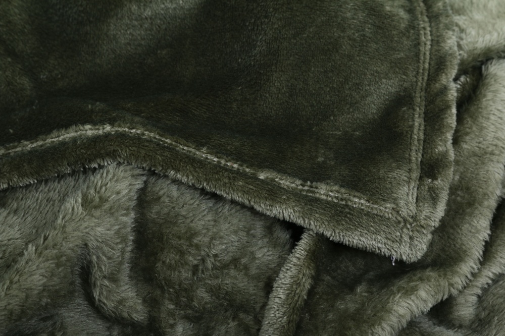 Плед Solid Deep Green 160x200 см зелений La Nuit