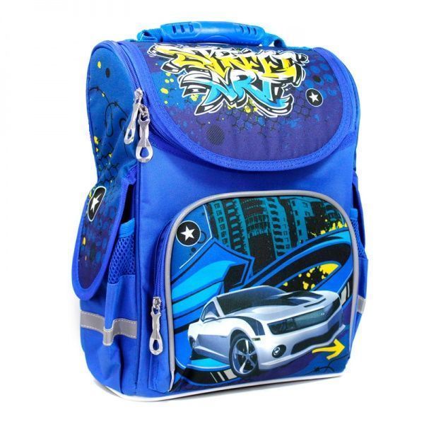 Ранец школьный Leader ортопедический Машина 988275