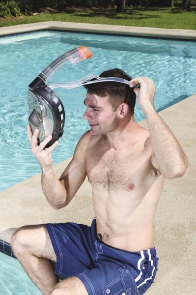 Маска для плавання Bestway SeaClear Ultra р.L-XL чорний