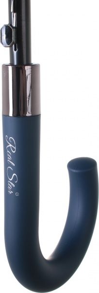 Зонт Классическая трость, автомат синий 