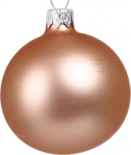 Шар новогодний одноцветная d 60 мм золотой .0161