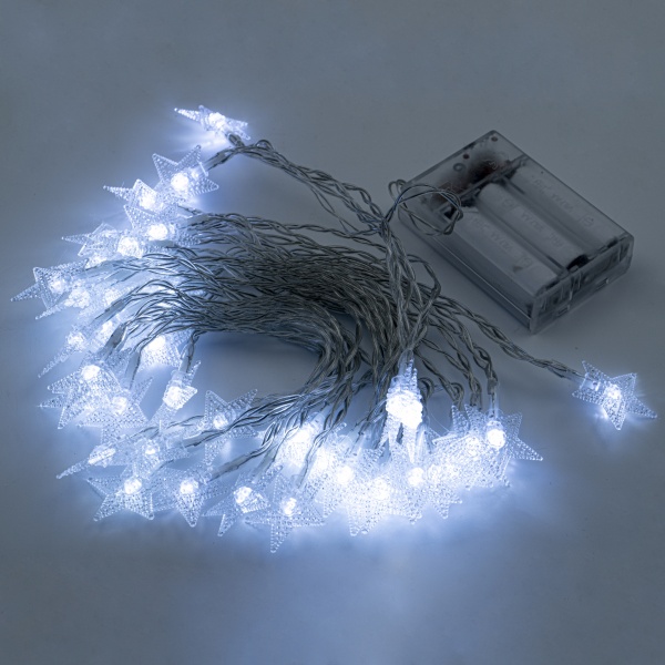 Декоративная гирлянда Altalusse (INL-2706B-40 Cold) встроенный светодиод (LED) 40 ламп 6 м 