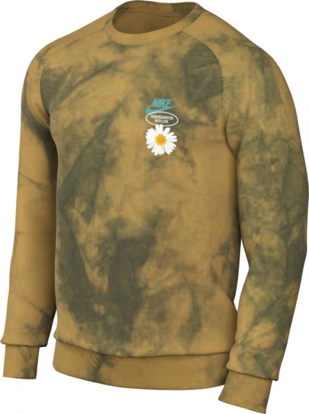 Світшот Nike M NSW HBR-S FT CREW DM5010-777 р. S хакі