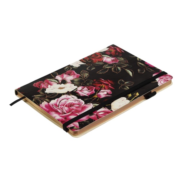 Блокнот недатований Cherie 96 арк. клітинка чорний Buromax A5