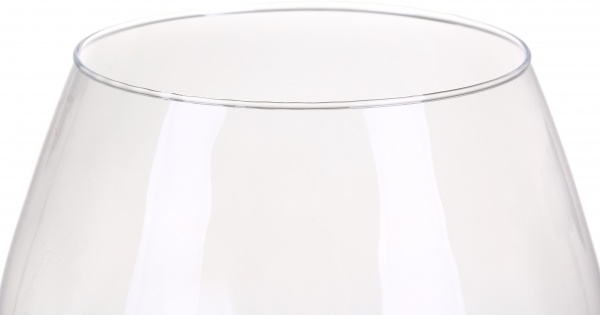 Ваза скляна прозора коньячка H290D220 29 см 