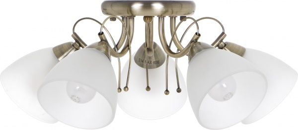 Люстра подвесная Luce 15 5xE14 латунь 