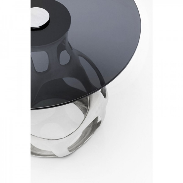 Стол декоративный KARE Design Volcano silver 60x60x60 см (86387) 