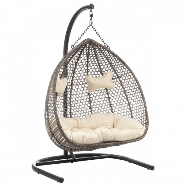 Кресло-кокон Grenada с подушкой 133х75х125 см бежевый