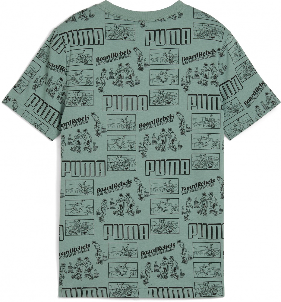 Футболка Puma MID90S AOP Tee B 68514630 р.128 зелений