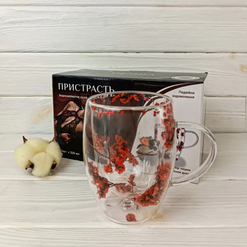 Набір чашок Vittora Пристрасть 320 мл 2 шт.