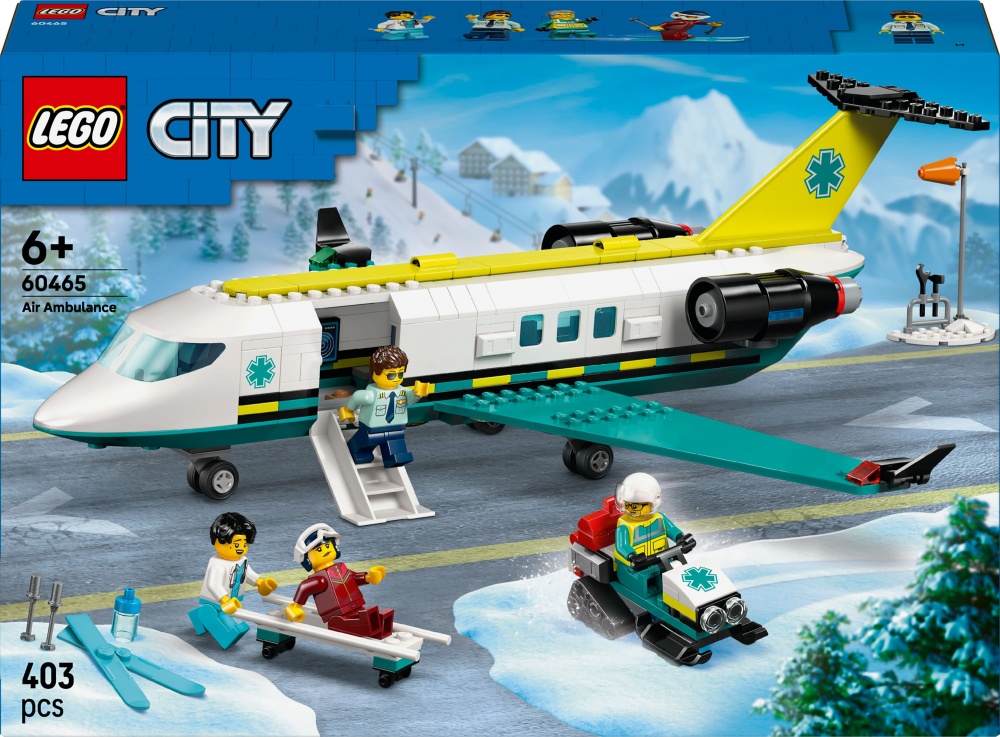 Конструктор LEGO City Самолет скорой медицинской помощи 60465