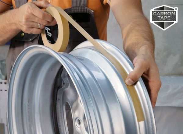 Стрічка малярна CARBON TAPE коричнева 120 градусів 0,025x25 м