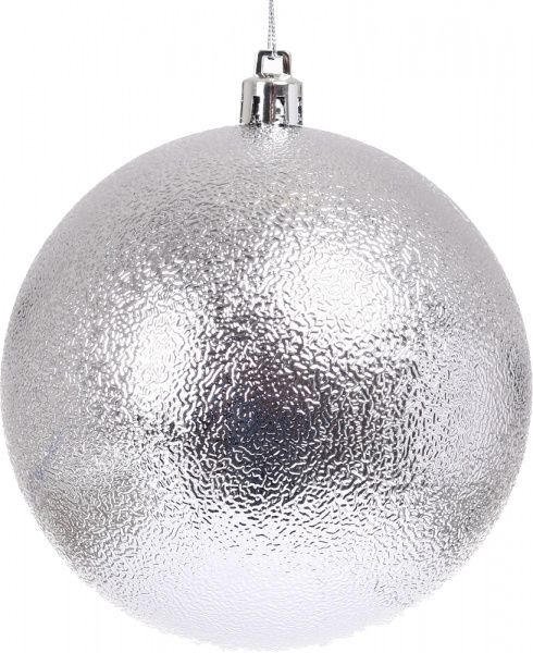 Набор елочных шаров рельефных d 100 мм 4 шт./уп.