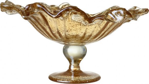 Фруктовниця Universo 34х18 см блискучий медовий із золотим Antonio Tammaro