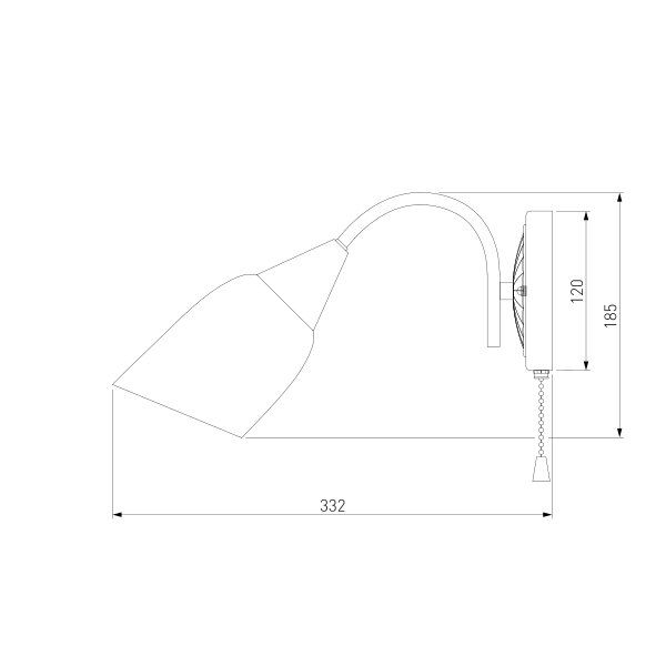 Бра Strotskis Ellene 1x40 Вт E27 хром 30149/1 