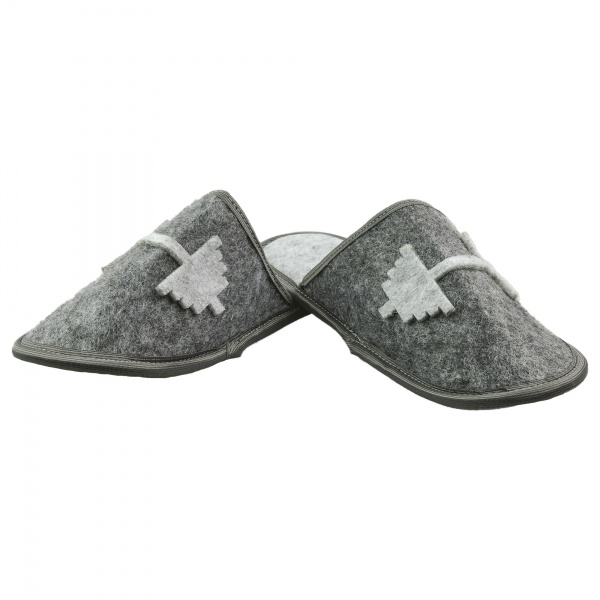 Тапки домашние FX shoes из фетра р. 42-43 серый арт. 2017