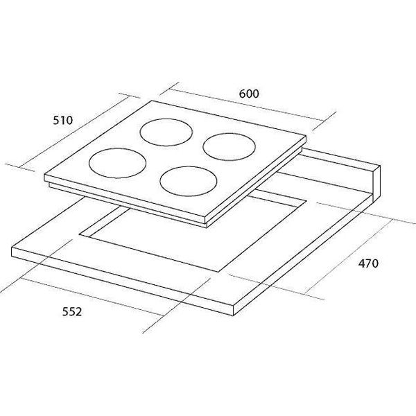 Варочная поверхность газовая Pyramida PFG 604 BL/R
