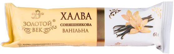 Халва Zolotoi Vek соняшникова ванільна 60г