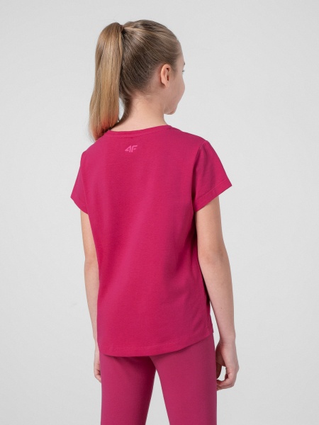 Футболка 4F 4FJSS22TTSHF121-55S р.140 фуксия