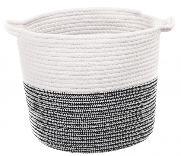 Кошик Elegance М 32х28х28 см EG92619 біло-сірий 