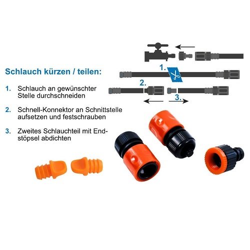 Шланг-дощувач Gruntek 30 м чорний