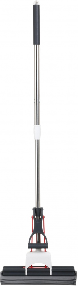 Швабра з губкою-валиком для підлоги OBERY Slideway з повійним віджимом 33 см сірий