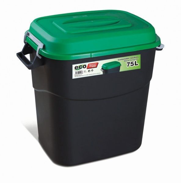 Бак для мусора с крышкой Tayg Eco 75 л 411038_зеленый