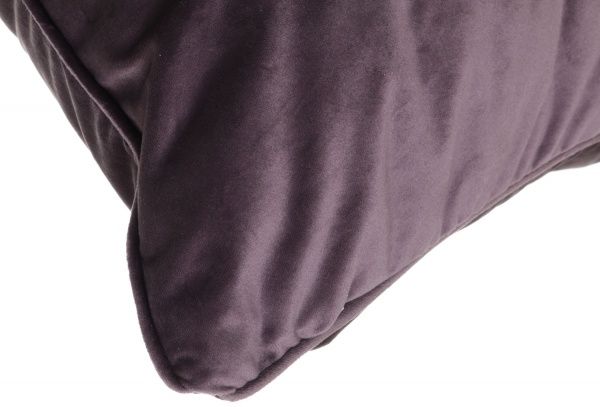 Подушка декоративна Велюр з кантом 45x45 см темно-сірий La Nuit 