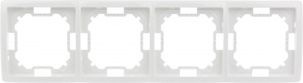 Рамка четырехместная Simon Basic универсальная белый BMR4/11