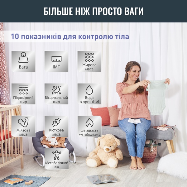 Весы настольные Tefal GOODVIBES LIFE BM9600S1