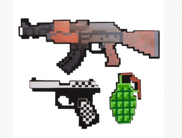 Ігровий набір Devilon автомат 28х15х1 см пістолет 20х14х1, 2 см граната 14х5, 5х1, 2 см 518189