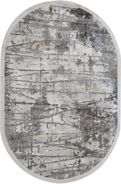 Килим Karmen Carpet GALYA PLUS S3802A GREY/GREY 80x150 см O 