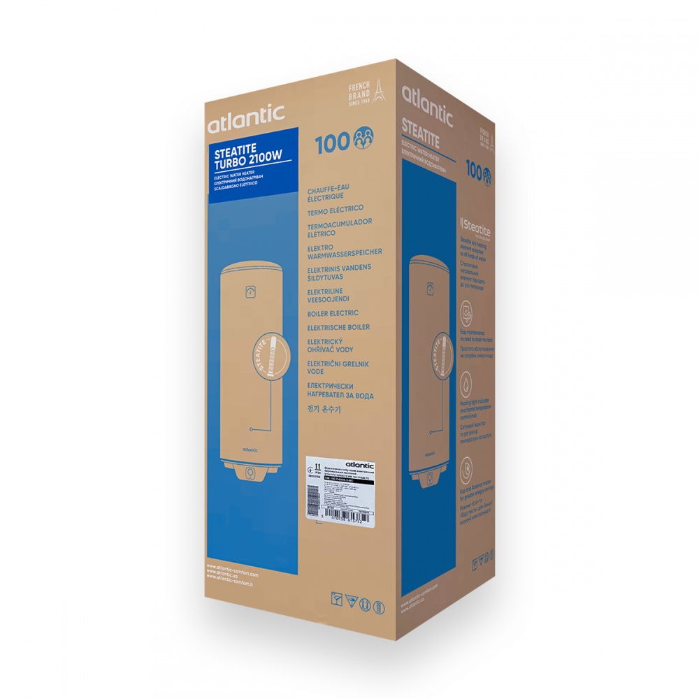 Бойлер Atlantic Steatite Elite VM 100 D400S-2-BC (1500W)