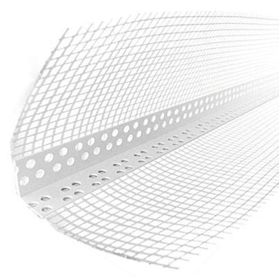 Угол пластиковый перфорированный с сеткой 2.5 м