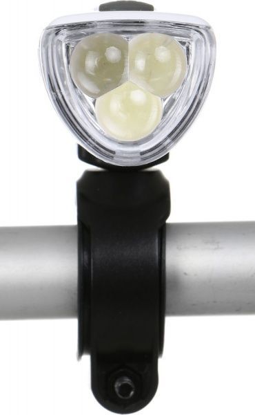 Фонарь велосипедный P3914-1 белый 