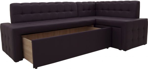 Уголок кухонный Кедр КАРАТ две ниши Г темно-фиолетовый